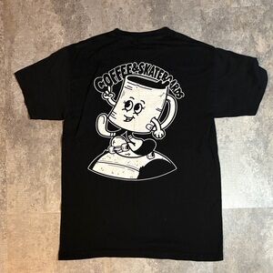 Coffee & Skateboard Brockton Haunt Graphic Tee - Black Medium